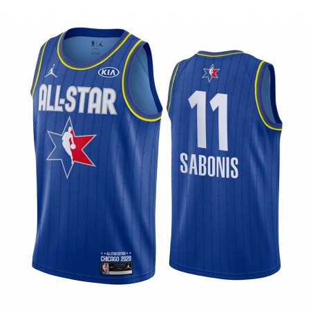 Maillot Homme Indiana Pacers Domantas Sabonis 11 2020 All-Star Jordan Brand Bleu Swingman